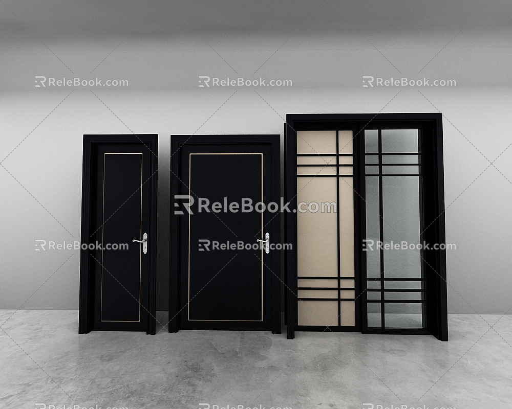 Door combination 3d model