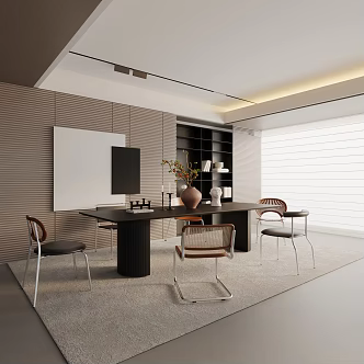 Modern dining table 3d model