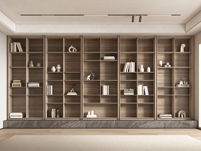 Modern Bookcase Simple Bookcase 3d model