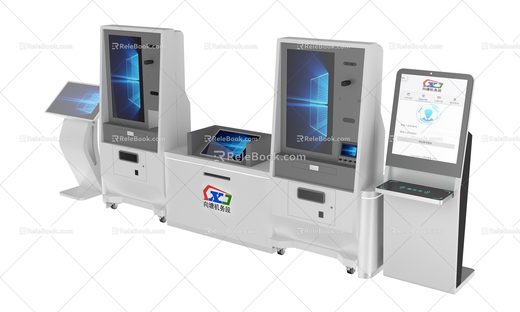 Intelligent ticketing equipment 3d model