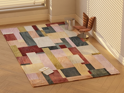 modern leisure carpet 3d model