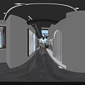 Modern Bridal Shop Interior With Elegant Hanging Wedding Gowns And Full Length Mirrors