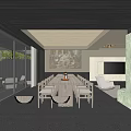 Hotel Guest Room With Modern Interior Design Natural View Sofa And Coffee Table