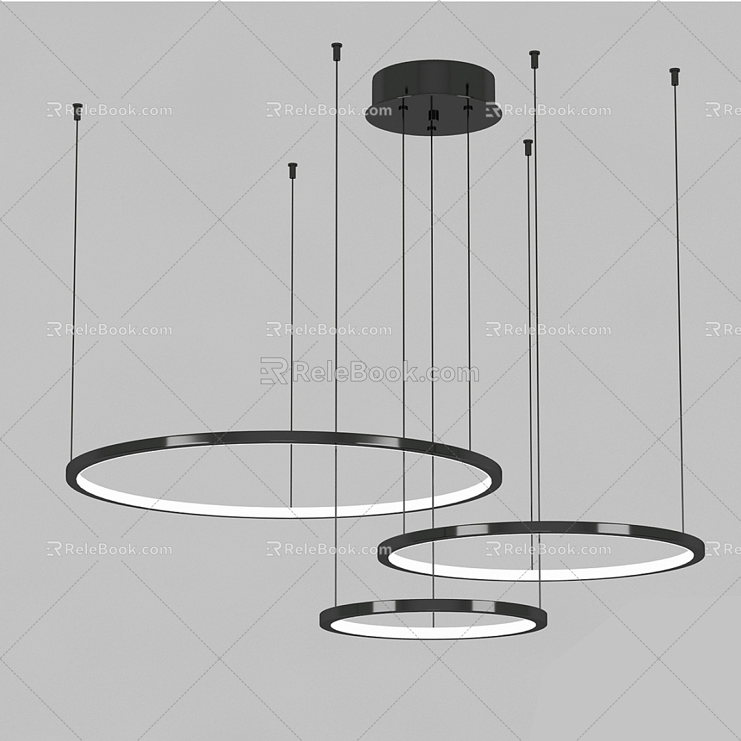 Simple Chandelier Chandelier Petal Chandelier Decorative Chandelier Simple Chandelier Hall Hotel Chandelier 3d model