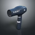 PURDRY Navy Blue Electric Hair Dryer With Modern Design And Ergonomic Handle