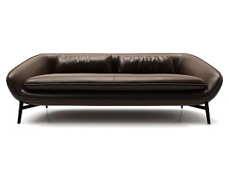 modern double sofa 3d model