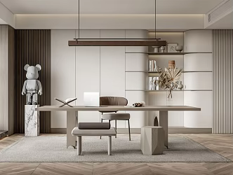 Modern study 3d model