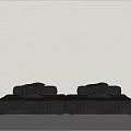 Modern Black Modular Sectional Sofa With Plush Cushions And Contemporary Design