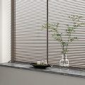 venetian blinds bamboo blinds wooden venetian blinds window sill 3d model