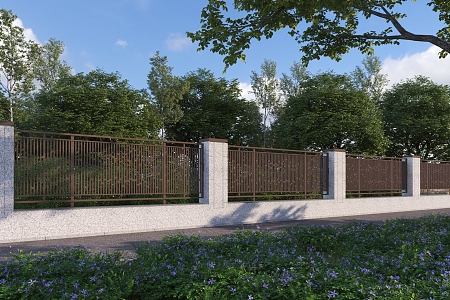 Modern Wall Community Wall 3d model