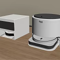 Smart Robot Cleaning Machines With Dual Units White Design And Pifit 3d model
