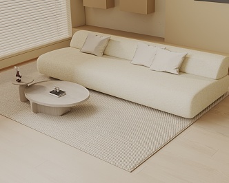 Three-seat sofa 3d model