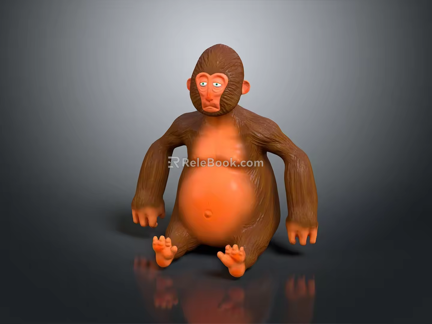 Monkey Cartoon Monkey Anime Monkey Stylized Monkey Fantasy Style Monkey Toy 3d model