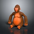 Monkey Cartoon Monkey Anime Monkey Stylized Monkey Fantasy Style Monkey Toy 3d model