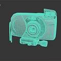 DSLR Camera Card Machine Digital Camera Digital Camera Photographic Equipment 3d model