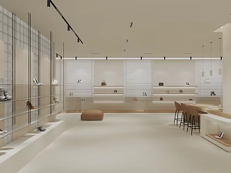 Shoe Showroom Store Showroom 3d model