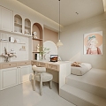 Modern Children's Room Home Decoration Girl Room 3d model