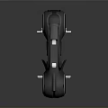 Futuristic Black Motorcycle with Blue Accent Lights Large Wheels and Sleek Aerodynamic Design