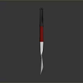 Ergonomic Metal Shovel with Black Handle Red Grip and Silver Blade for Home Use