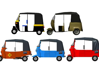 Modern tricycle rickshaw rickshaw 3d model Modern tricycle rickshaw rickshaw 3d model