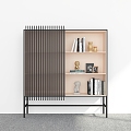 Modern Bookcase Bookcase Decoration Floor Bookcase Storage Cabinet Decoration Bookcase 3d model