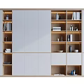 Modern bookcase 3d model