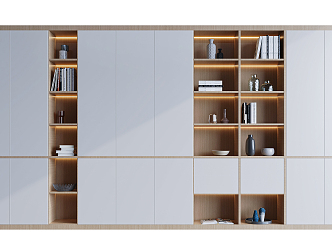 Modern bookcase 3d model