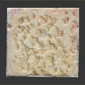 Artistic Decorative Panel With Embossed Beige Textured Surface And Pink Accents