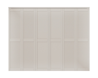 Fixed shutter flat plate folding door 3d model