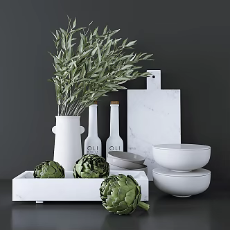 Tableware combination 3d model