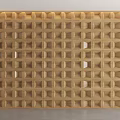 New Chinese background wall solid wood background wall random square background wall sofa background wall 3d model