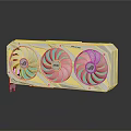 Modern graphics computer fan 3d model