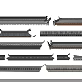 Traditional Chinese Architectural Eaves And Roof Components With Ornamental Design Details