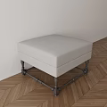Gray Fabric Single Sofa With Black Metal Legs And Wooden Floor Modern Design