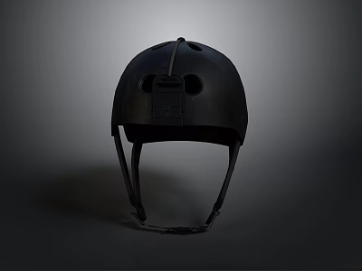 Tactical Weapon Operations Requiring Black Protective Helmets For Safety Measures 3d model