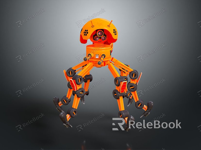 Robot Spider Robot Mecha Spider Science Fiction Spider Mechanical Spider Spider Battery Spider Tower Defense model