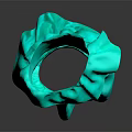 Stylish Green One Shoulder Ruffle Dress With Flared Skirt Design