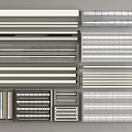 Different Types of Grille Lights with Various Designs and Sizes for Interior Lighting