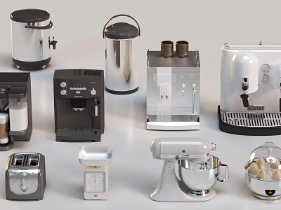 Egg Boiler Heat Preservation Bucket Ice Cream Machine Coffee Machine Kitchen Special Scale Kitchen Appliances 3d model