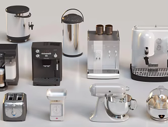 Egg Boiler Heat Preservation Bucket Ice Cream Machine Coffee Machine Kitchen Special Scale Kitchen Appliances 3d model
