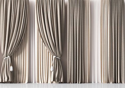 Modern Curtains 3d model