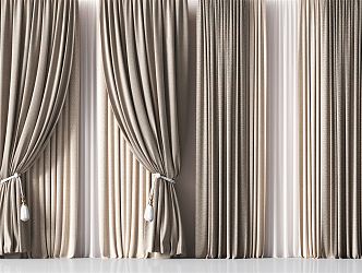 Modern Curtains 3d model