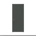 Modern Hinged Doors Three Different Designs With Wooden Texture And Geometric Patterns For Home Interior 3d model