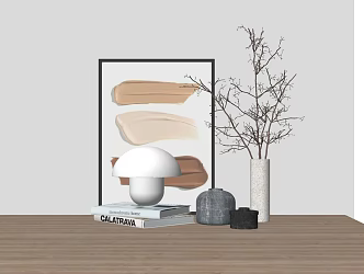 Modern ornaments combined table lamp 3d model
