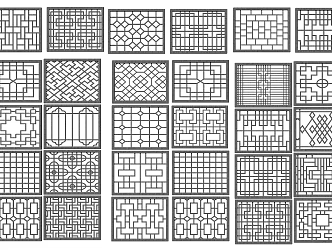 New Chinese-style openwork window 3d model