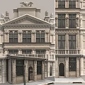 Classical Office Building With Multi storey Facade Ornate Windows Decorative Balcony And Architectural Details