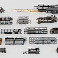Industrial Equipment Metal Structures Mechanical Components And Various Heavy Machinery Parts