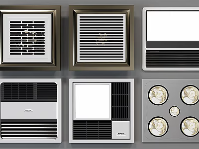 Modern Ventilation Grille Designs With Various Patterns For Interior Spaces 3d model