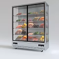 String Cabinet Malatang Display Refrigerator 3d model