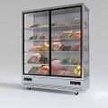 String Cabinet Malatang Display Refrigerator 3d model